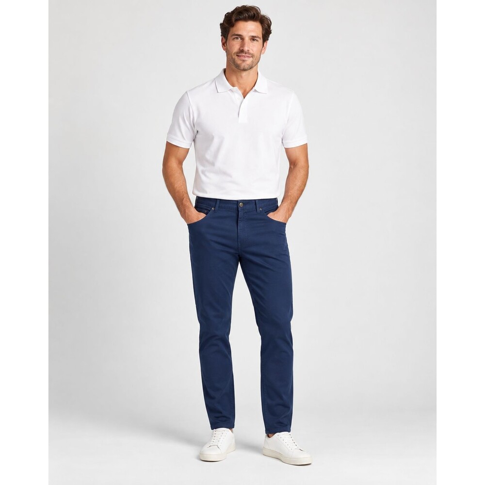 Peter Millar Men’s Navy Blue Stretch 5-Pocket Pants Size 36 Cotton Modal